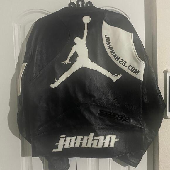 Joe Rocket x Jordan Leather Motorcycle Jacket SAMPLE PROMO - Picture 2 of 8
